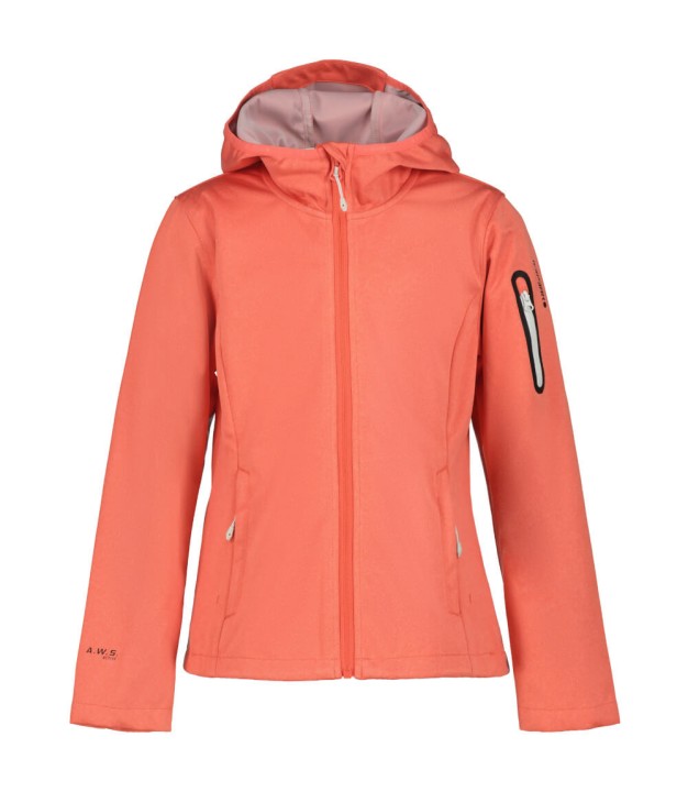 Icepeak Kaneohe Jr Girls Softshell Jacket, Mandarine