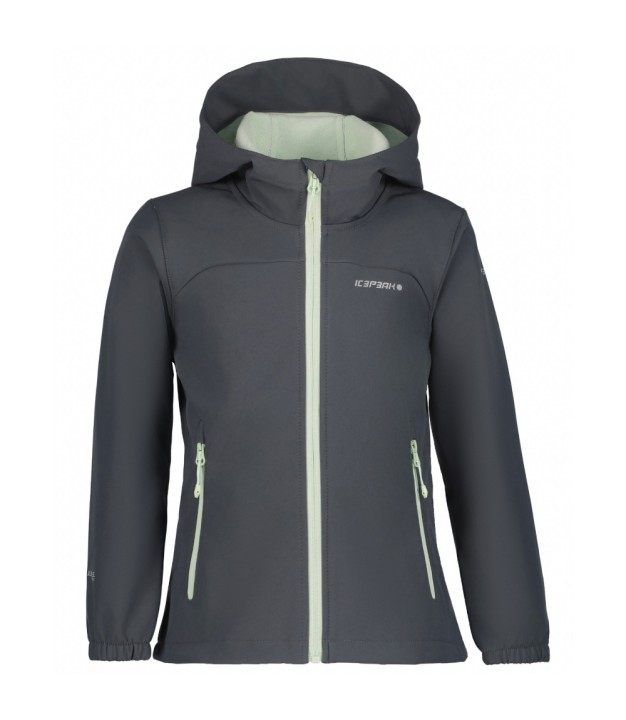 Icepeak Kobryn Jr Girls Softshell Jacket, Granite