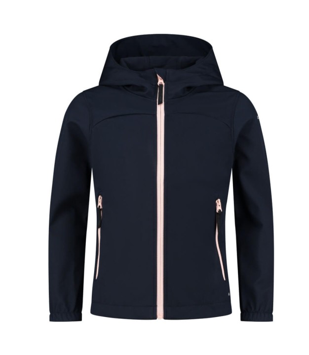 Icepeak Kobryn Jr Girls Softshell jakcet, navy/pink