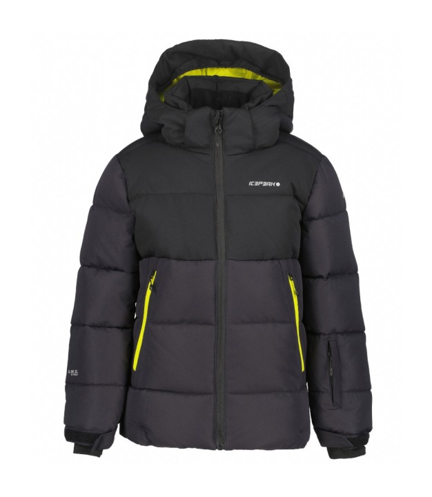 Icepeak Louin Jr Boys Padded Winter Jacket, Anthracite