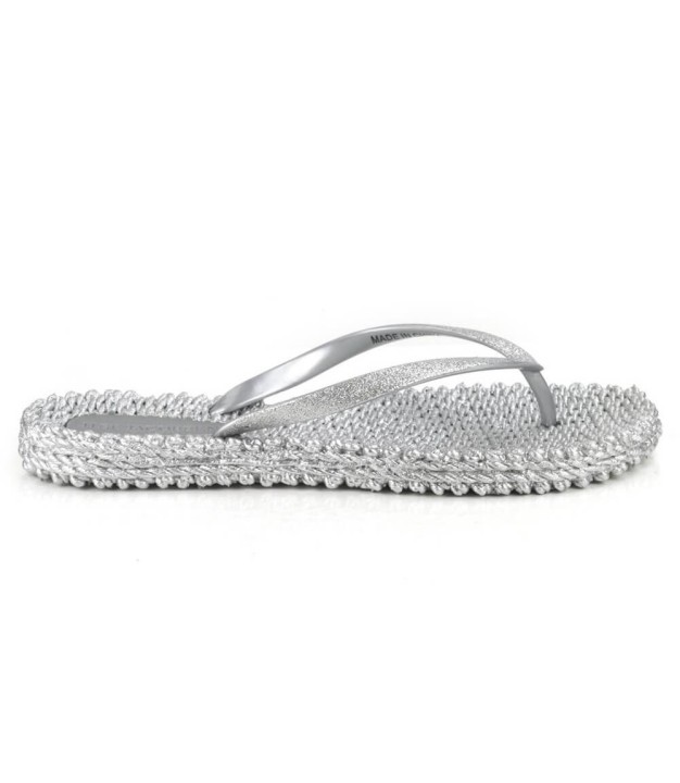 Ilse Jacobsen Women Flip Floops Cheerful, Silver
