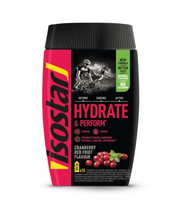 Isostar Hydrate & Perform 400g, Cranberry Red Fruits