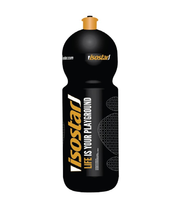 Isostar Sports Bottle 650ml, Black Finisher