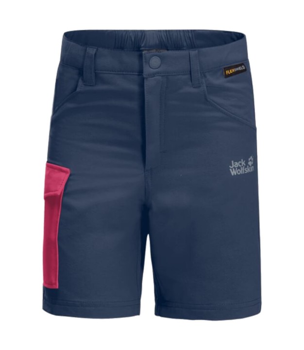 Jack Wolfskin Active Softshell Kids Shorts, Dark Indigo