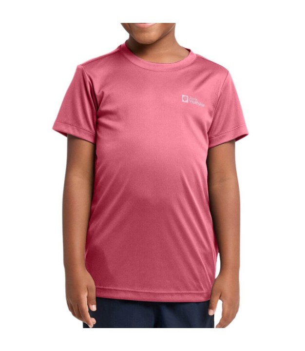 Jack Wolfskin Active Solid Kids T-Shirt, Soft Pink