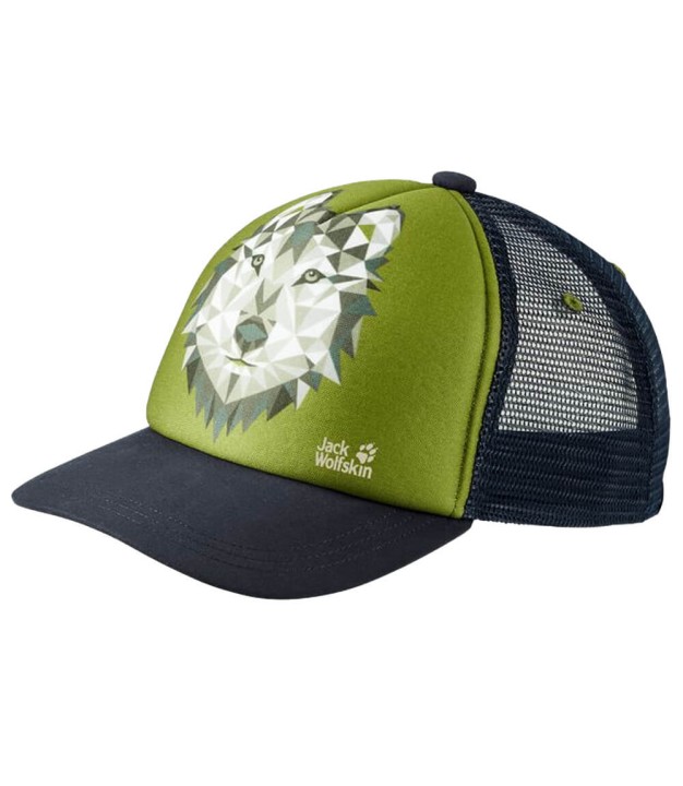 Jack Wolfskin Animal Mesh Cap Kids, Green Tea