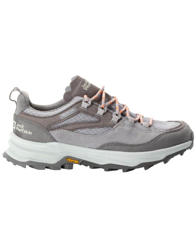 Jack Wolfskin Cyrox Texapore Low Women's Shoes, Pebble