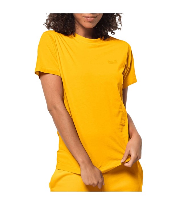 Jack Wolfskin Essential Women's Organic Cotton Tee, Yellow