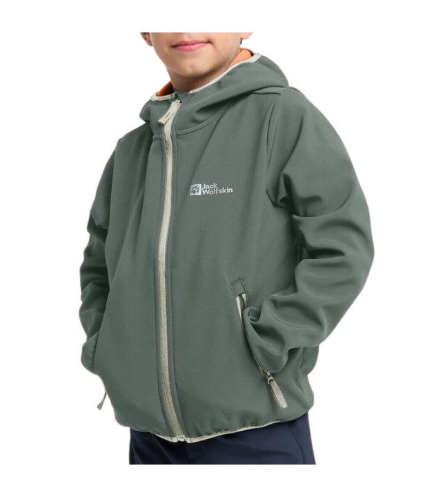 Jack Wolfskin Fourwinds Kids Jacket, Slate Green