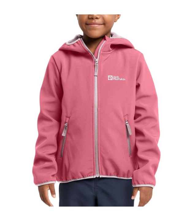 Jack Wolfskin Fourwinds Kids Jacket, Soft Pink