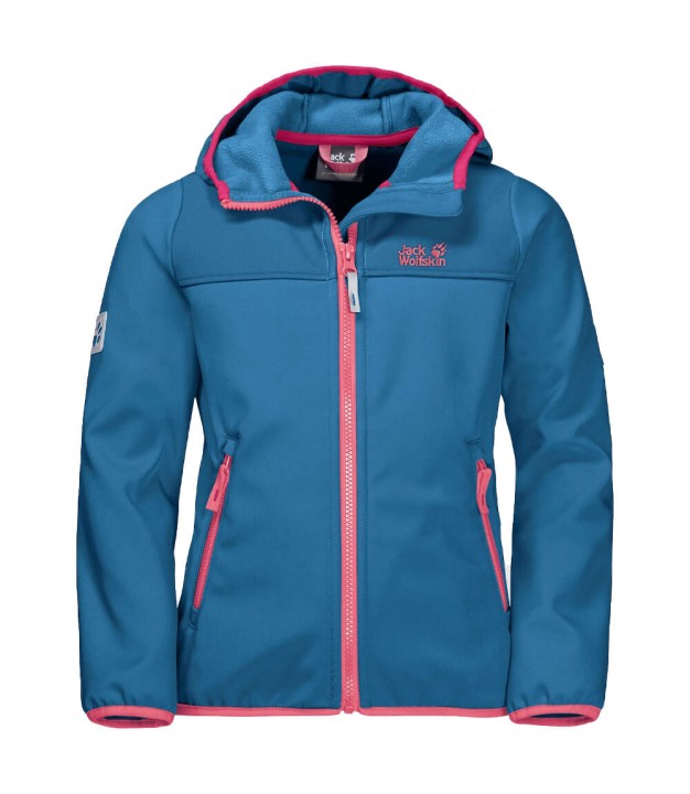 Jack Wolfskin Fourwinds Kids Softshell Jacket, Wave Blue