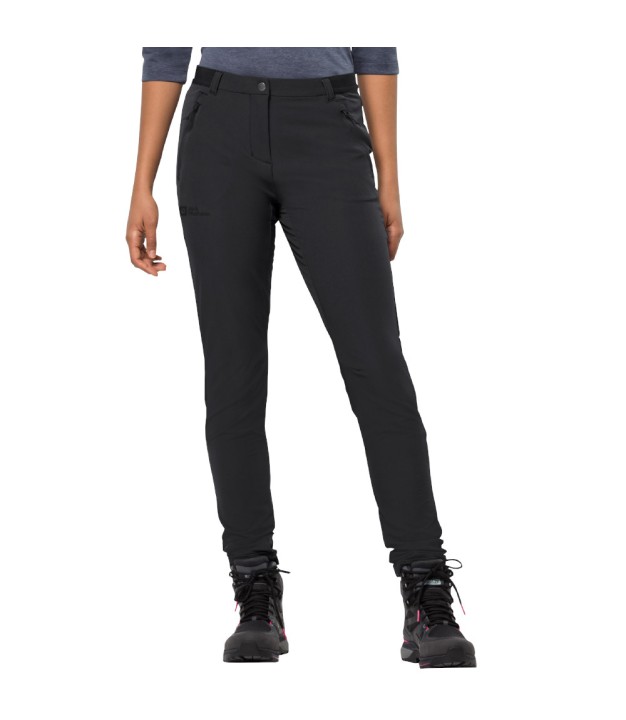 Jack Wolfskin Geigelstein Slim Women's Softshell Hiking Pants, Black