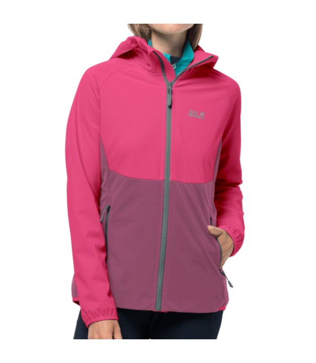 Jack Wolfskin Go Hike Women's Softshell Jacket, Violet Quartz