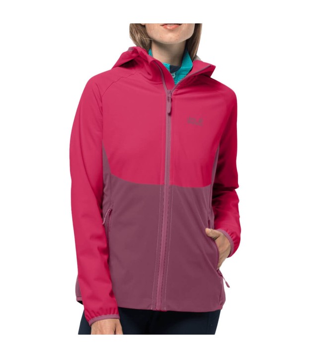 Jack Wolfskin Go Hike Women's Softshell Jacket, Violet Quartz