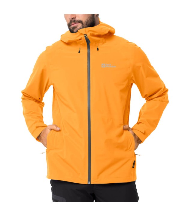 Jack Wolfskin Highest Peak Men's Jacket, Orange Pop