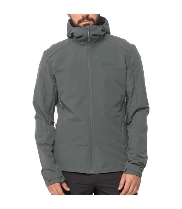 Jack Wolfskin Kammweg Men’s Softshell Jacket, Gecko Green