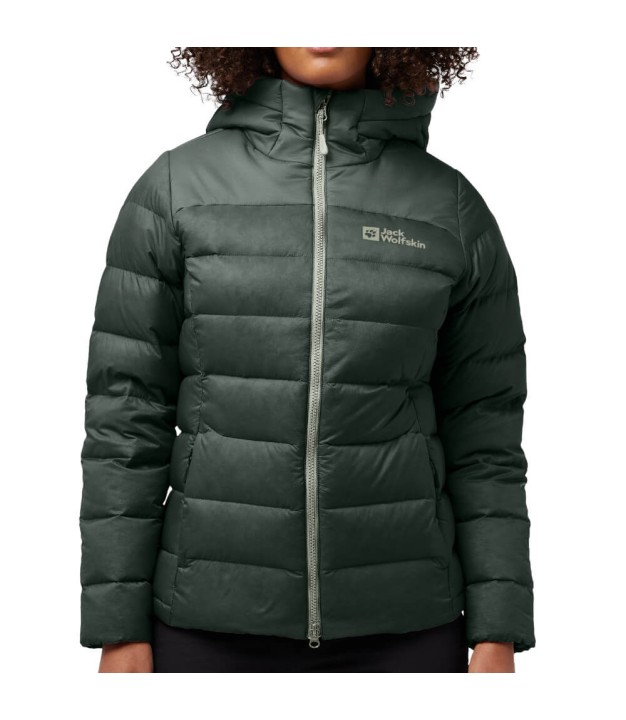 Jack Wolfskin Nebelhorn Down Hoody Women's Jacket, Slate Green