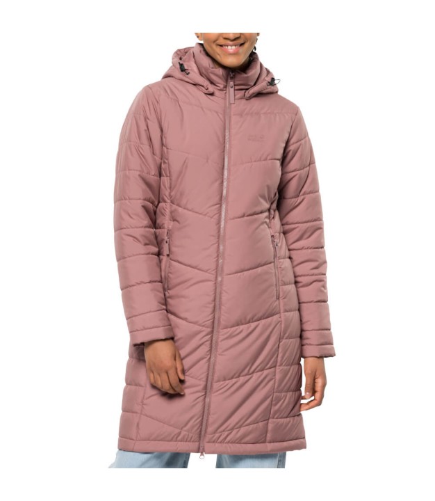 Jack Wolfskin North York Women's Windproof Quilted Coat, Afterglow