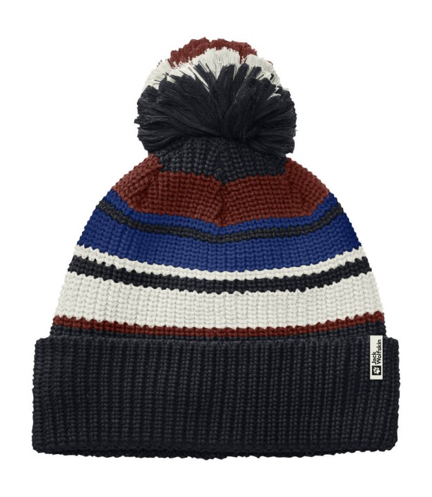 Jack Wolfskin Pompom Kids Beanie, Night Blue