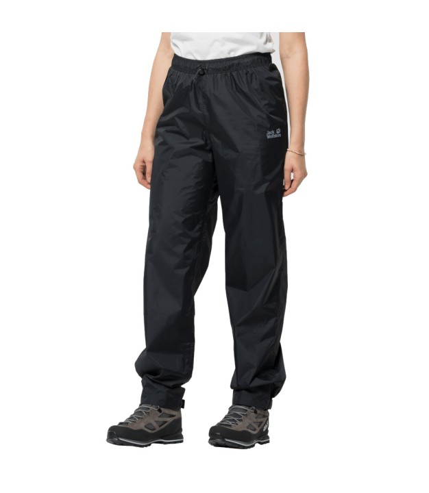 Jack Wolfskin Rainy Day Unisex Rain Pants, Black