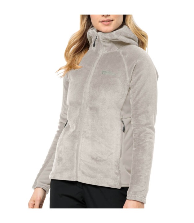 Jack Wolfskin Rotwand Hooded Fz Women's, Dove