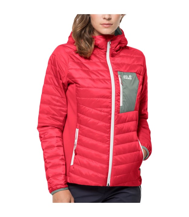 Jack Wolfskin Routeburn Women's Jacket, Tulip Red