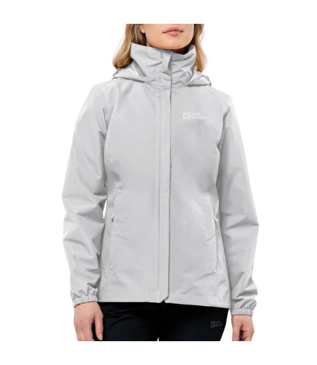 Jack Wolfskin Stormy Point 2l Women's Jacket, Cool Grey