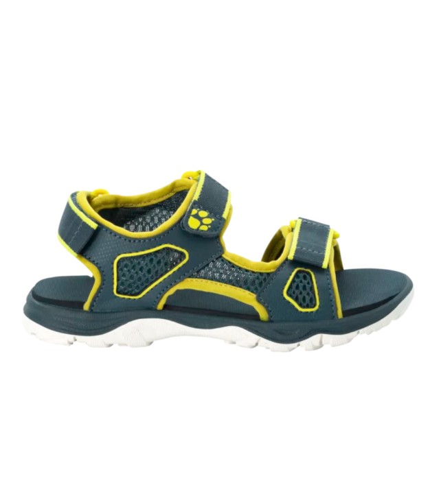 Jack Wolfskin Taraco Kids Beach Sandals, Green/Light Green