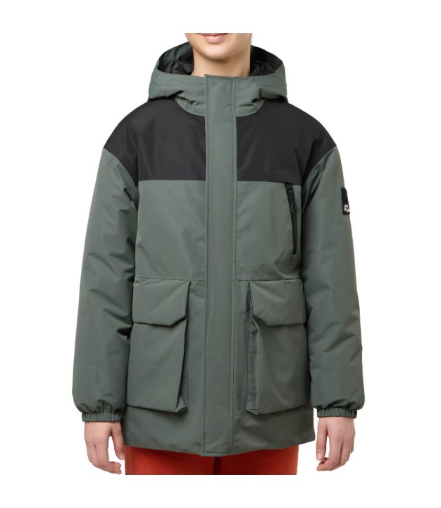 Jack Wolfskin Teen Kids Parka, Slate Green