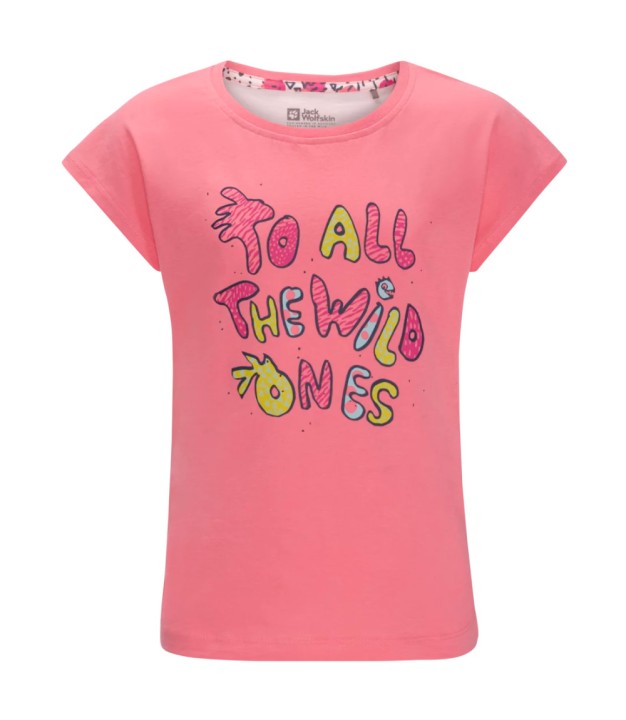 Jack Wolfskin Villi Girls T-shirt, Pink Lemonade