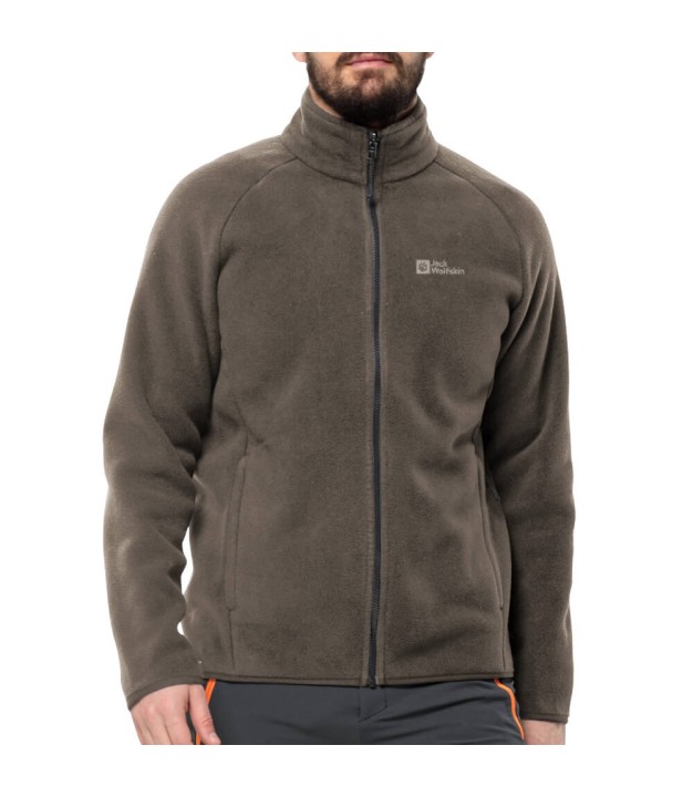 Jack Wolfskin Waldsteig Men's Fleece, Cold Coffee