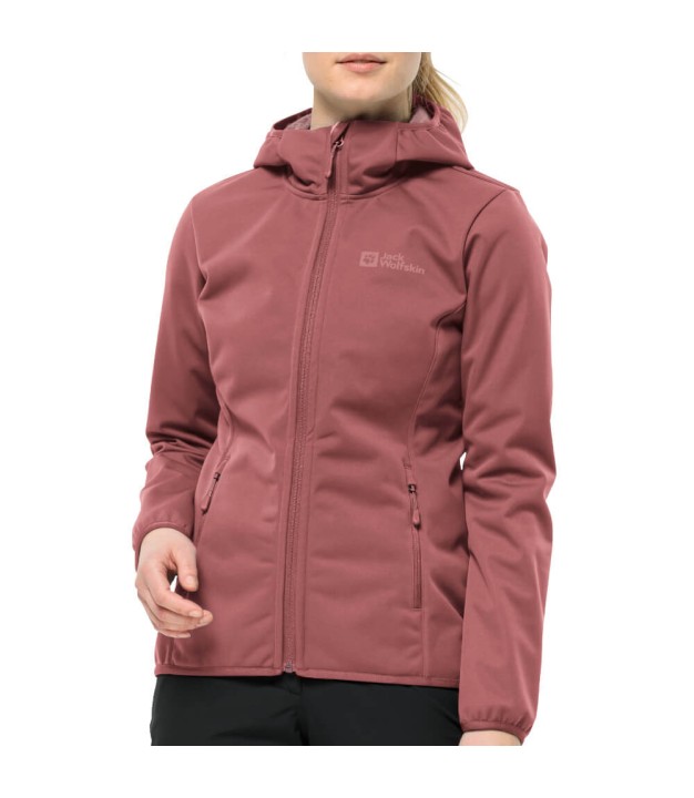 Jack Wolfskin Windhain Hoody Women's Jacket, Red Ochre