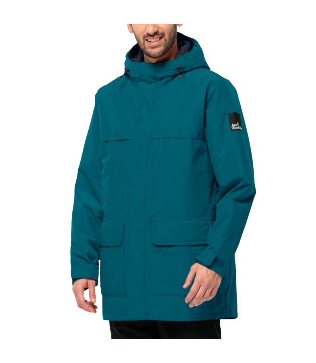 Jack Wolfskin Winterlager Men's Parka, Teal