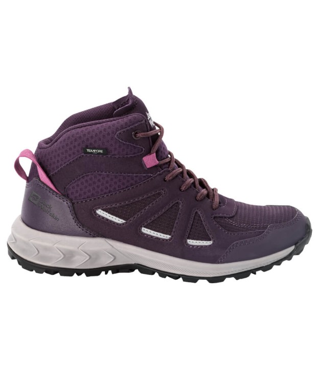 Jack Wolfskin Woodland 2 Women's Texapore Mid, Purple/Phantom