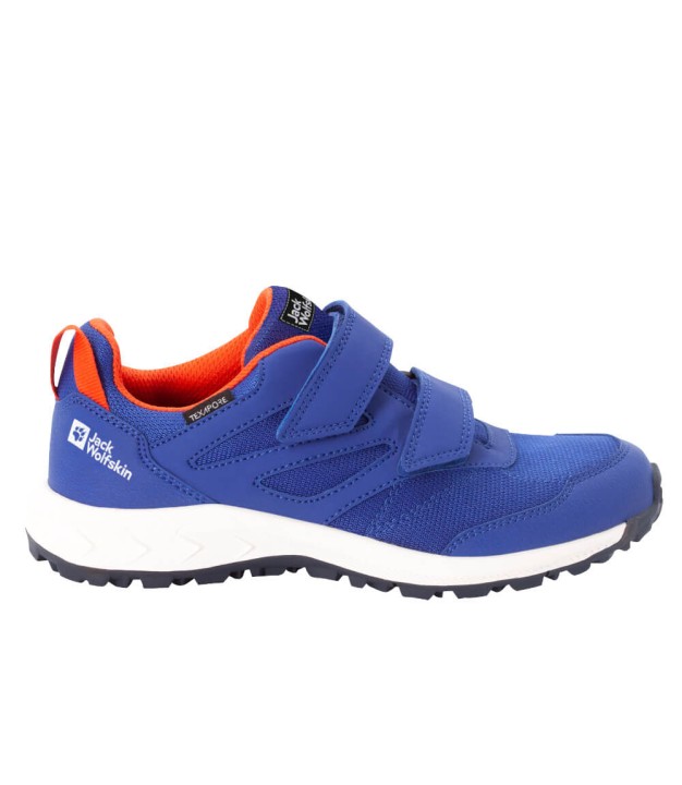 Jack Wolfskin Woodland Texapore Low VC Kids, Dark Blue/Orange