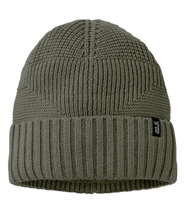 Jack Wolfskin Woods Men's Knitted Cap, Dusty Olive