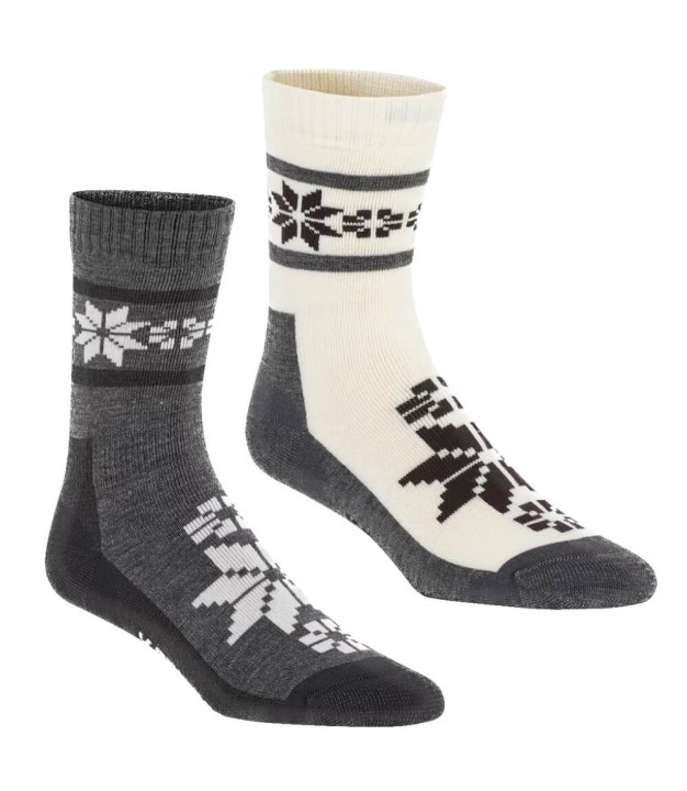 Kari Traa Rusa Wool Sock 2PK, Dus Grey