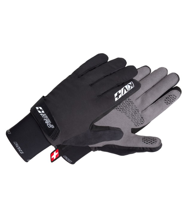 KV+ Cold Pro Gloves With Flap, Black