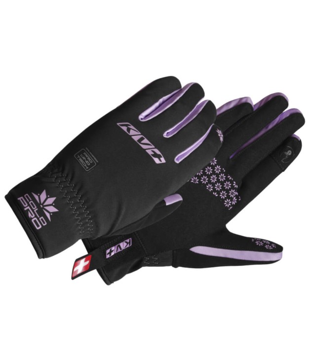 KV+ Cold Pro Women's Gloves, Black/Lilac