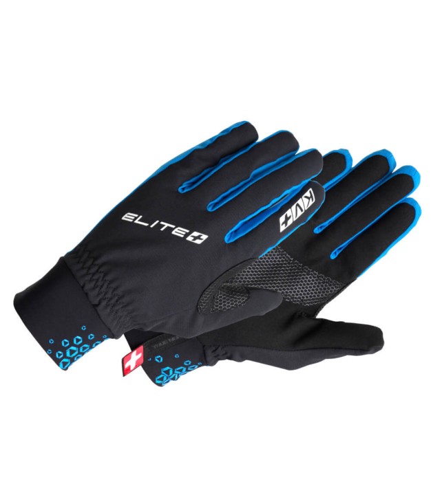 KV+ Elite Gloves, Black/Blue