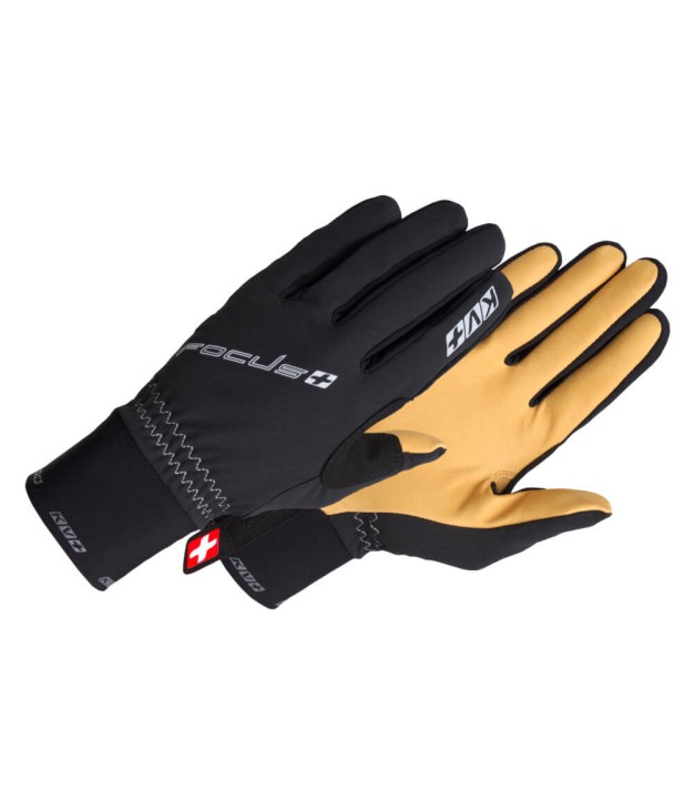 KV+ Focus Gloves, Black/Kangaroo