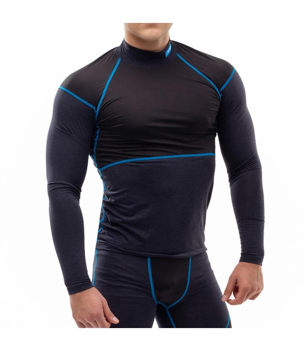 KV+ Julier Men's Baselayer, Black/Petrol