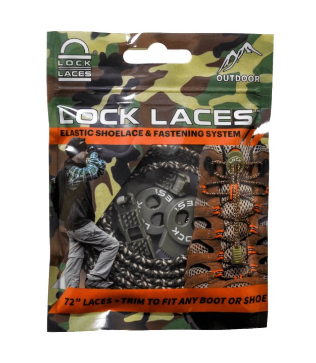 Lock Laces No Tie Boot Laces 72", Camo