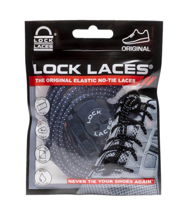 Lock Laces No Tie Shoelaces, Navy