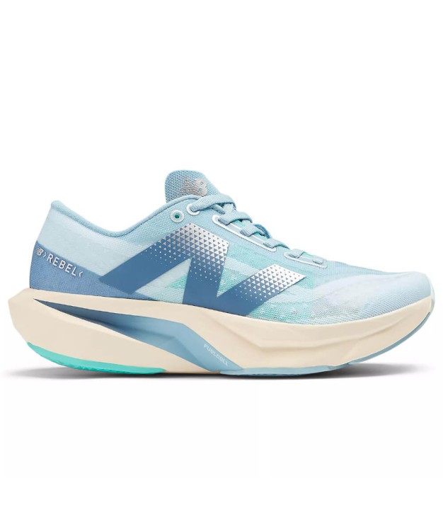 New Balance FuelCell Rebel v4 Women's, Quarry Blue/Chrome Blue