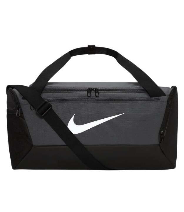 Nike Brasilia 9.5 Training Duffel Bag, Small, 41L, Flint Grey/Black/White