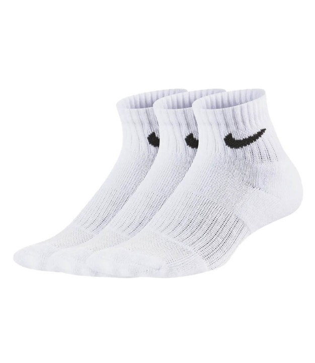 Nike Cushioned Ankle Kids Socks, 3 Pairs, White