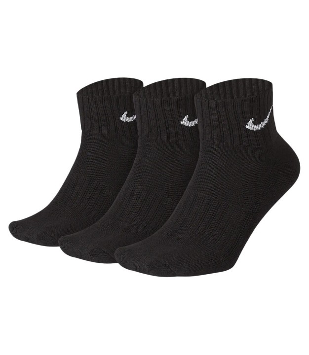 Nike Cushioned Ankle Socks, 3 Pairs, Black