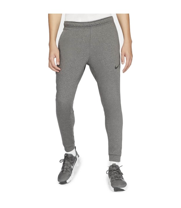 Nike Dri-FIT Men's Tapered Training Trousers, Charcoal Heather/Black