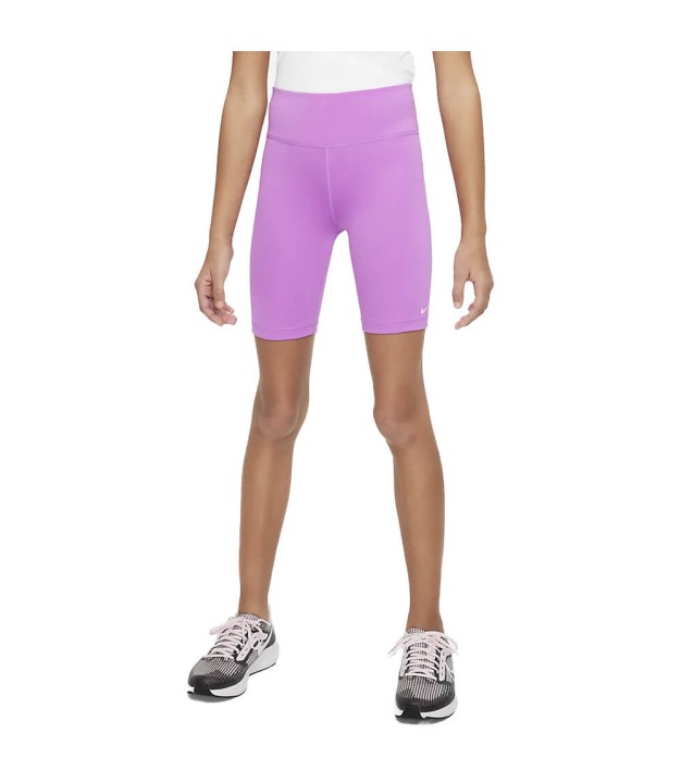 Nike Dri-FIT One Girls Shorts, Rush Fuchsia/White